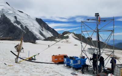 Travaux de suivi et d’étude de la cavité du glacier de Tête Rousse