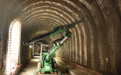 Travaux de confortement sur la galerie pare-blocs de Saint-May